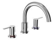 Toto LB Two-Handle Deck-Mount Roman Tub Filler Trim, Polished Chrome - TBS01201U#CP