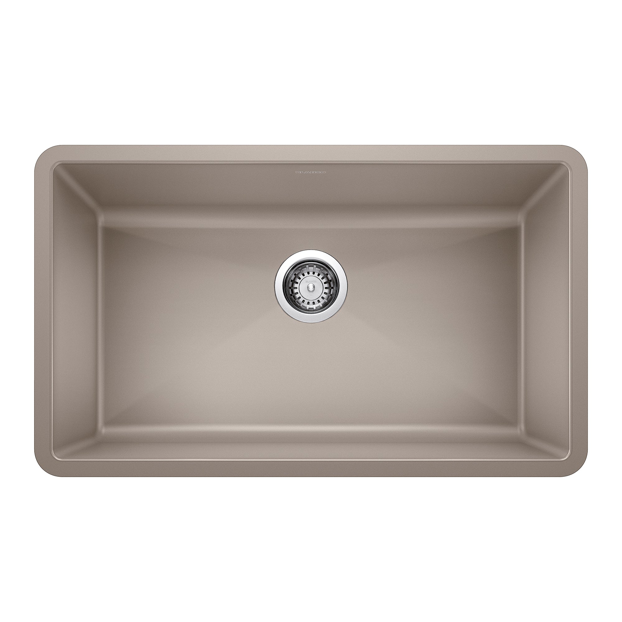 Blanco 441297: Precis Collection 32" Undermount Super Single Bowl Kitchen Sink - Truffle