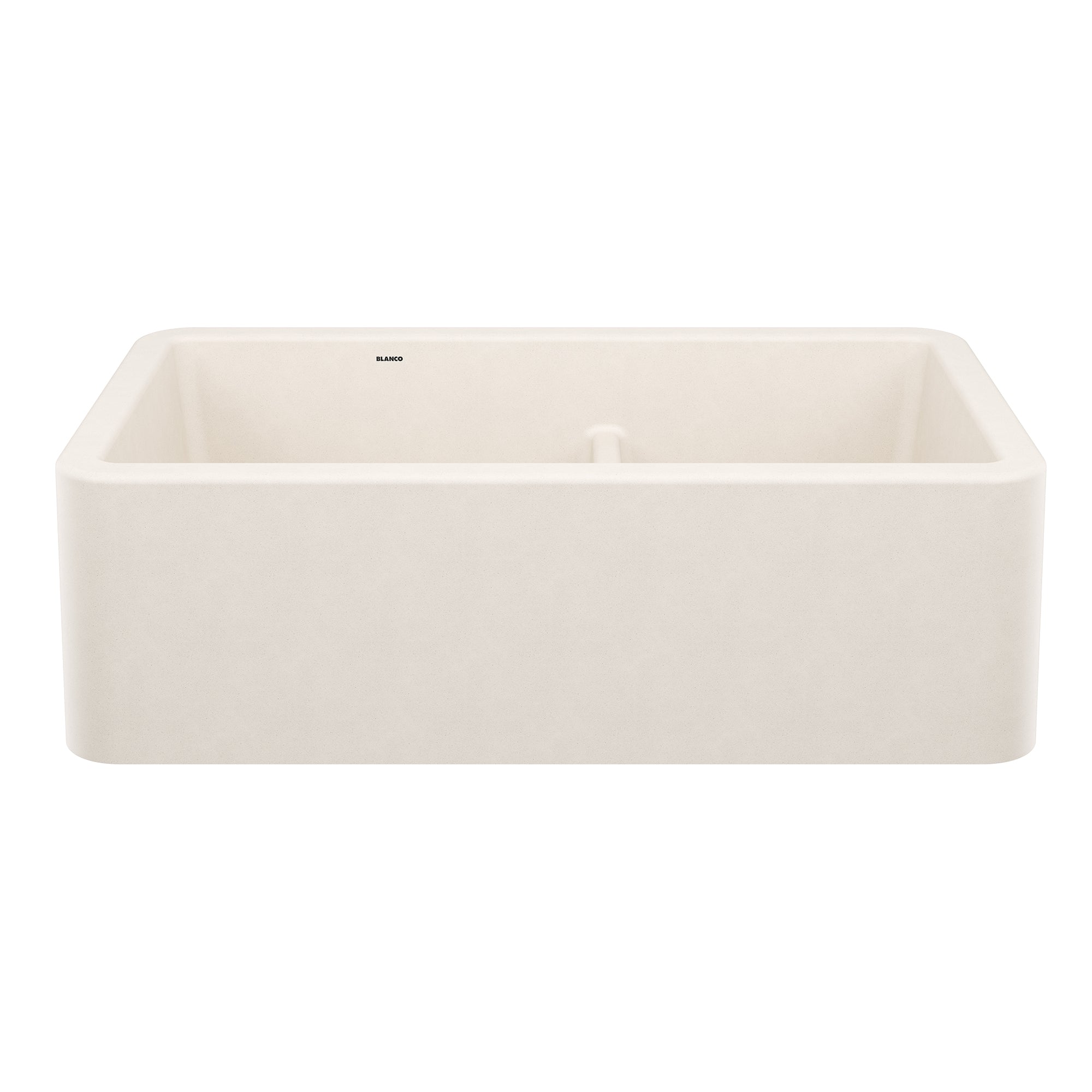 Blanco 443078: Ikon 33" Apron Low Divide Sink - Soft White