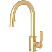 ROHL Armstrong Touchless Pull-Down Kitchen Faucet - Satin English Gold