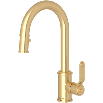 ROHL Armstrong Touchless Pull-Down Kitchen Faucet - Satin English Gold