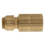 Brass SharkBite reducer fitting with 1/2" and 1" connection ports.