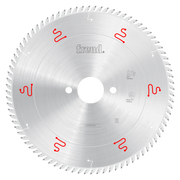 Freud 380mm circular saw blade with silver coating, multiple teeth around perimeter, and center mounting hole.