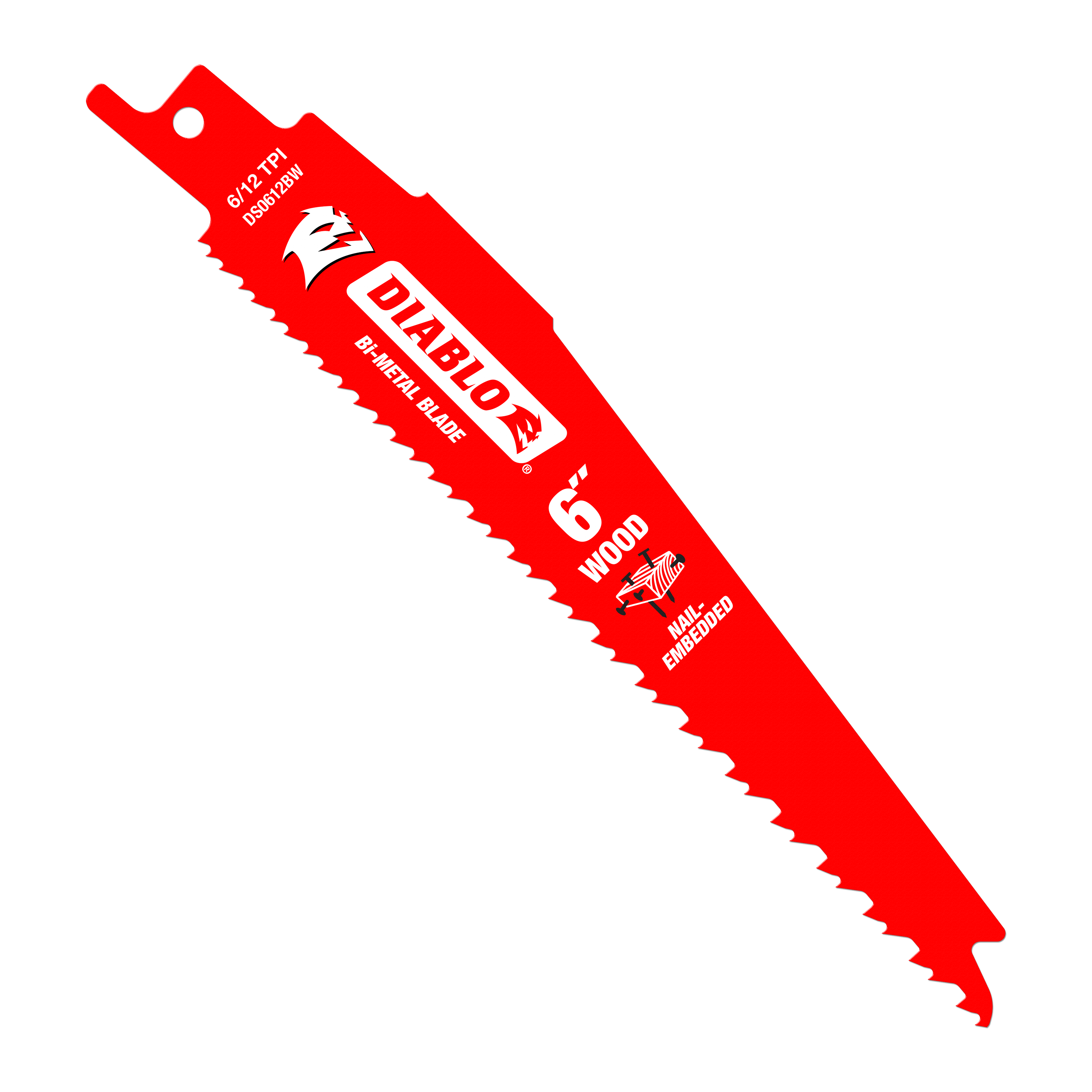 Diablo 6 inch, 12 TPI Bi-Metal Reciprocating Saw Blade - 25 Pack - DS0612BW25