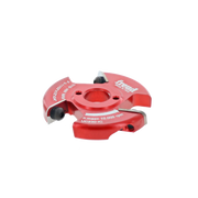 Red Freud UC230-IC backcutter with dual cutting edges and adjustment screws, shown against white background.