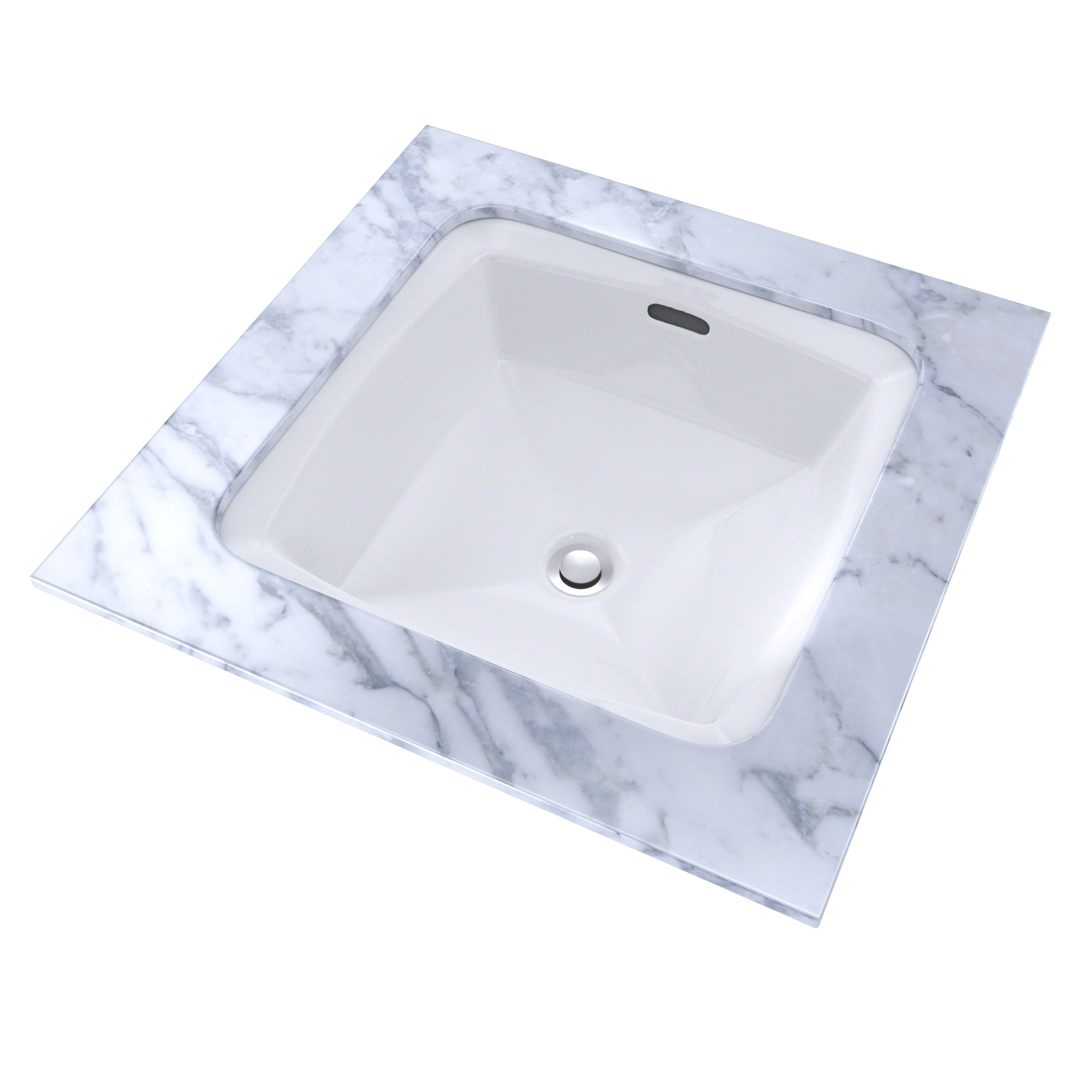 Toto Connelly Square Undermount Bathroom Sink With CeFiONtect, Cotton White