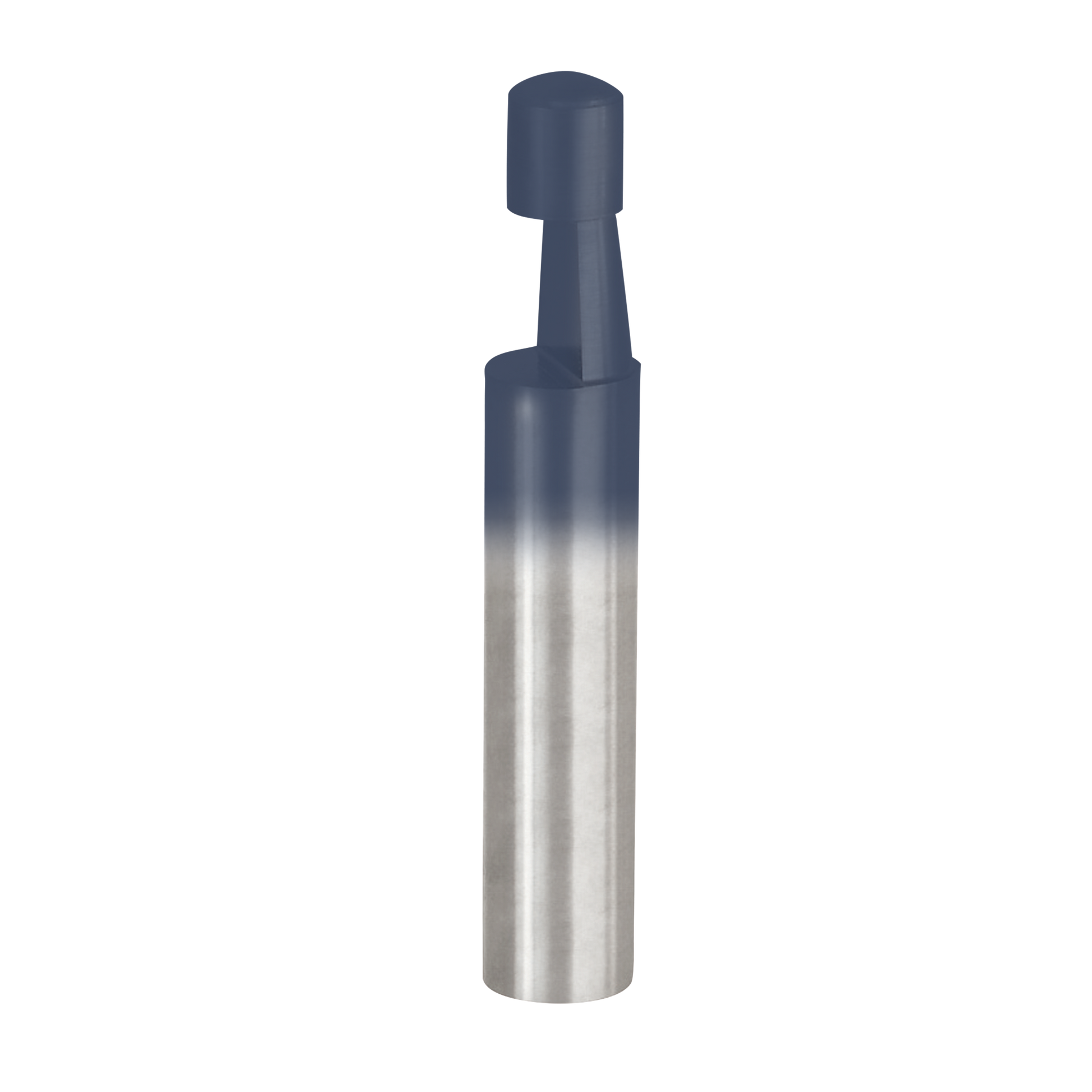 Freud 1/4" bevel trim bit with dark gray top section and silver metal shaft on white background.