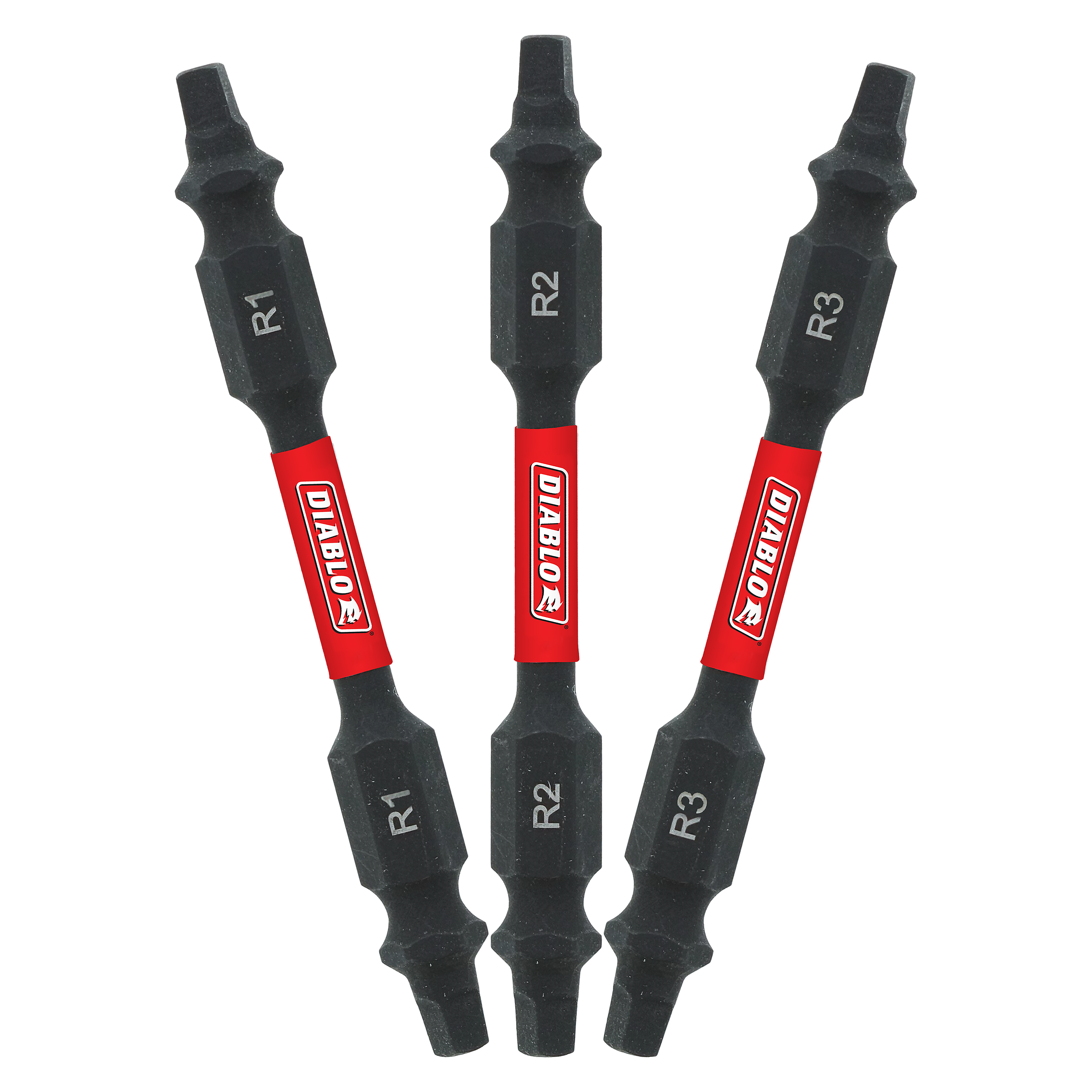 Diablo DDESQV25-S3 2-1/2 in. Double-Ended Square Drive Bit Assorted Pack (3-Piece)