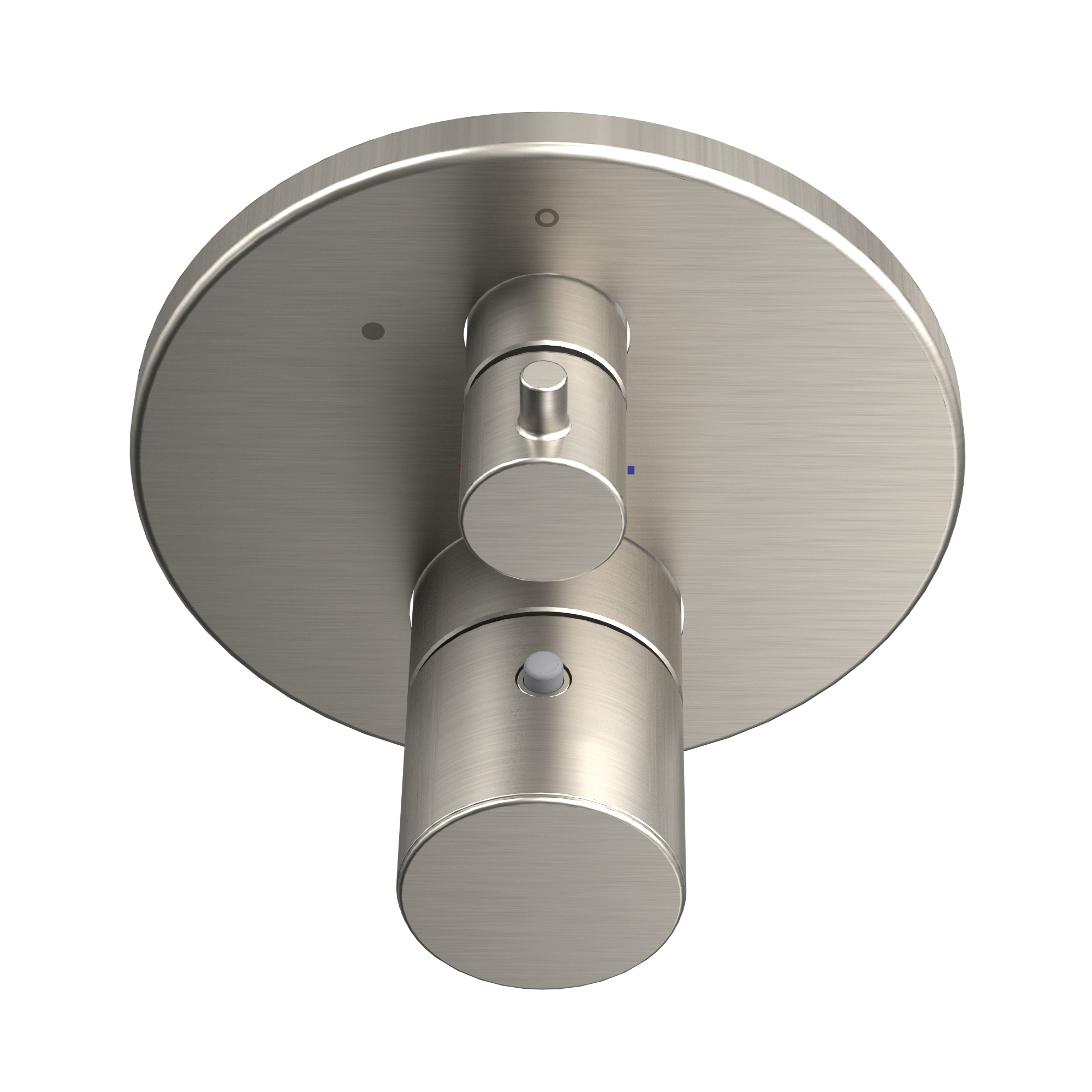 Toto Round Thermostatic Mixing Valve With Volume Control Shower Trim, Brushed Nickel