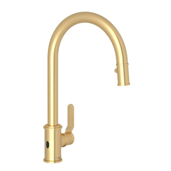 ROHL Armstrong Touchless Pull-Down Kitchen Faucet - Satin English Gold