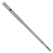Silver metal SDS-Plus rebar cutter bit with fluted cutting head and cylindrical shank.