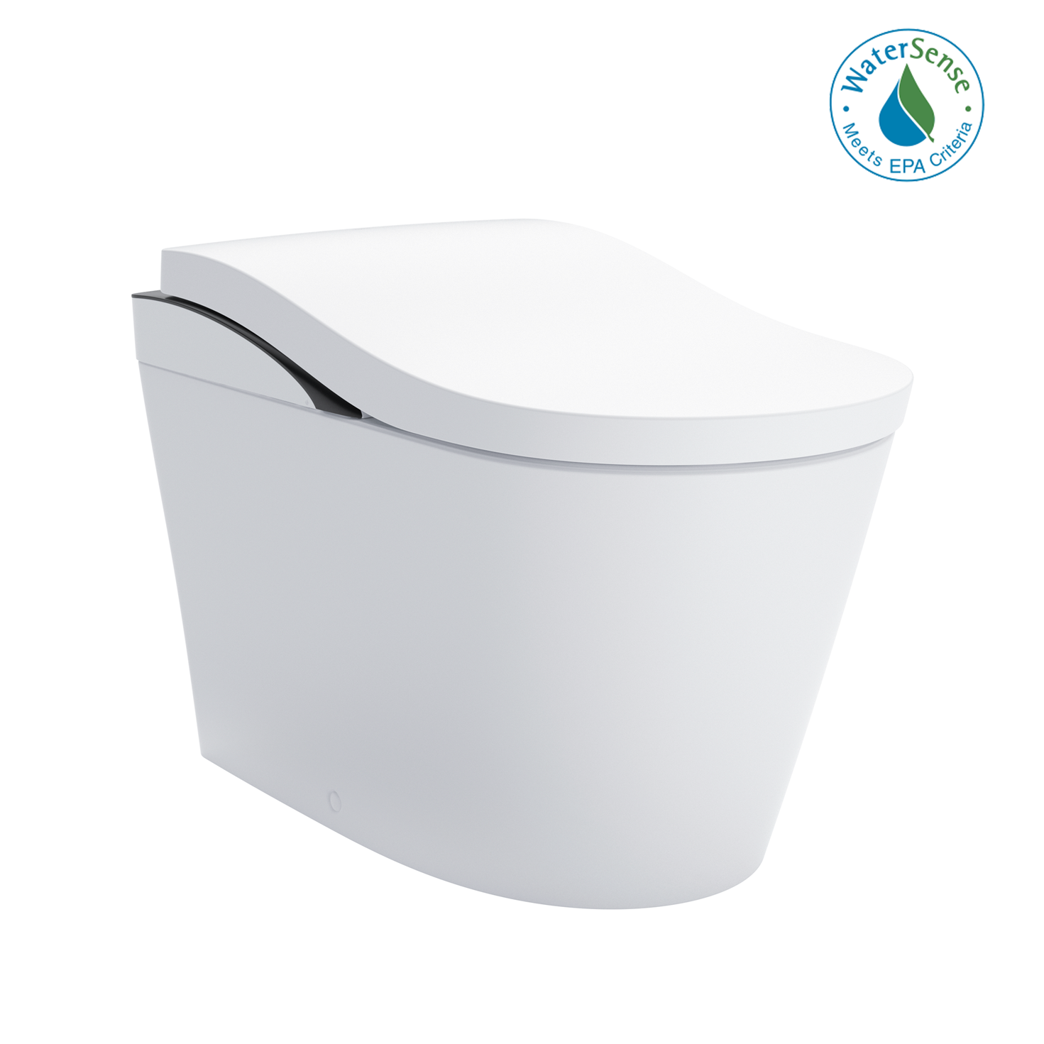 Toto Neorest LS One Piece Toilet - Elongated in Cotton White with Black Trim