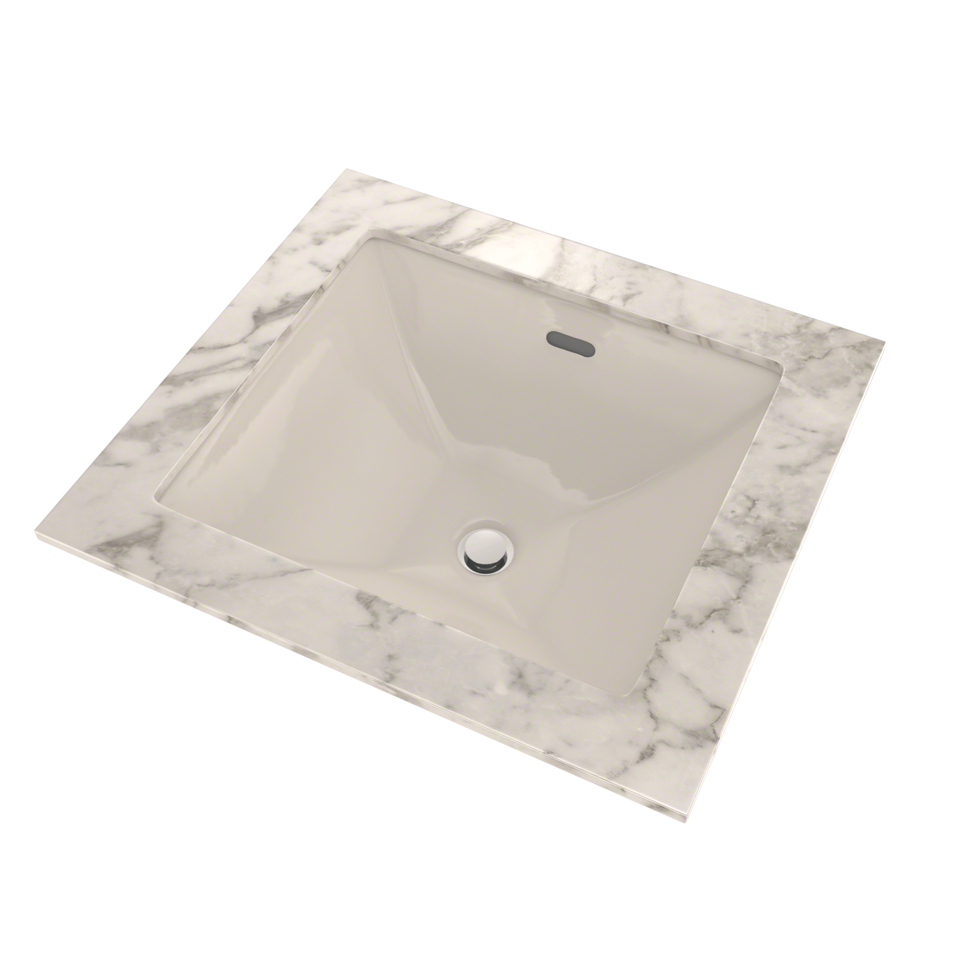 Toto Legato Rectangular Undermount Bathroom Sink With CeFiONtect, Sedona Beige