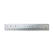 Toto Neorest remote control with silver finish and multiple function buttons including bidet, heated seat, and water pressure