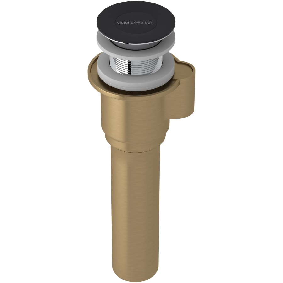 Victoria & Albert IntelliDrain Click Clack Tub Drain for Sub-Floor Installation Without Overflow in Black - K-40E-BK