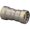 Viega MegaPressG 3/4" press coupling with stop, carbon steel with zinc-nickel coating.