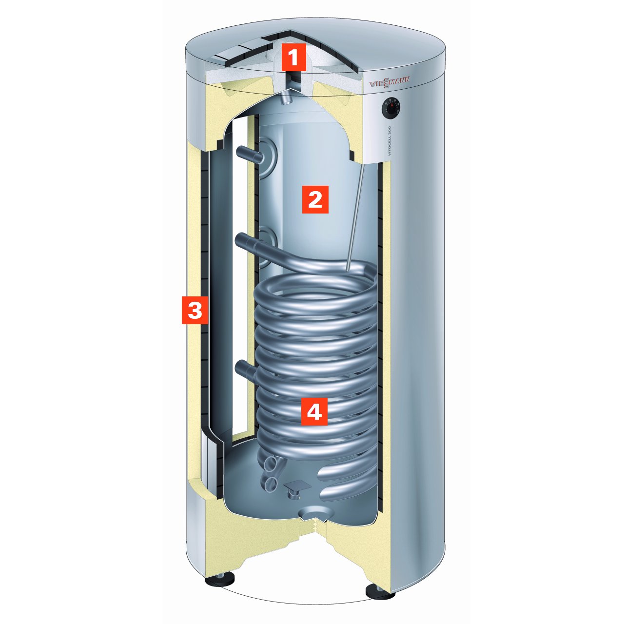Viessmann Vitocell 300-V 42 Gallon Indirect Fired Domestic Water Heater - 7720348
