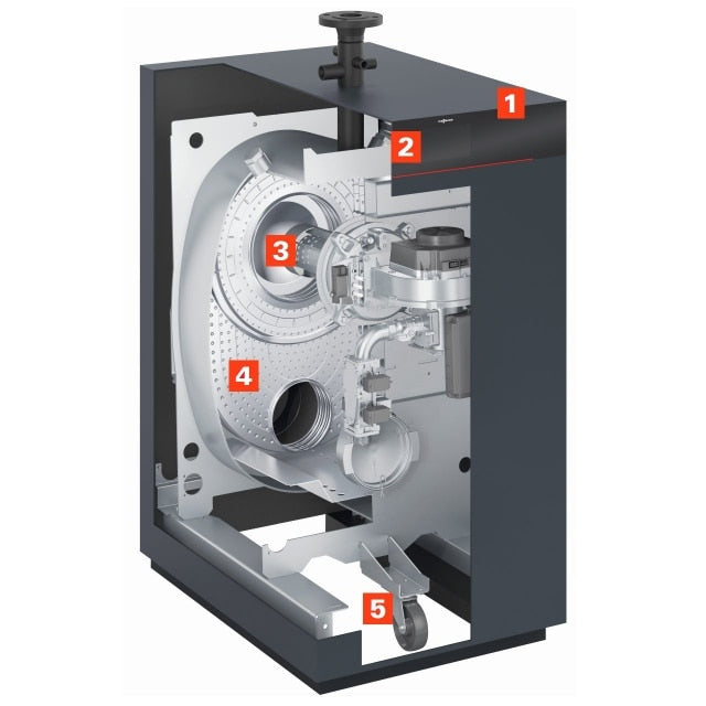 Viessmann Vitocrossal 200 399,000 BTU CI2 Floor Standing Gas Condensing Boiler - CI2399