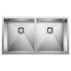 Blanco 443053: Quatrus R0 Equal Double Bowl Sink