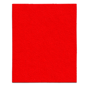Red sanding sheet with textured grit surface, 4-1/2 by 5-1/2 inches.