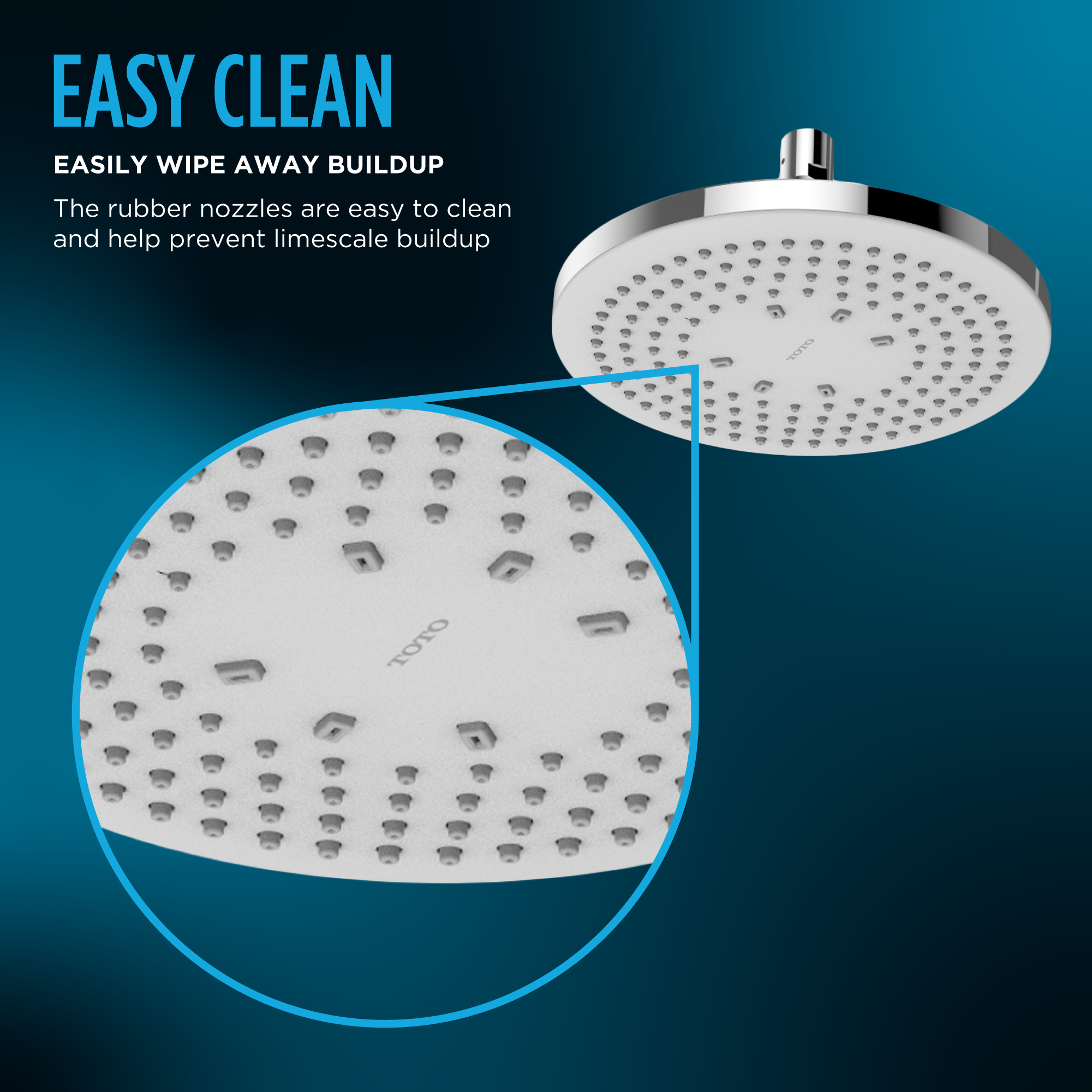 Toto G Series Square Two Spray Modes 8.5 inch 2.5 GPM Shower Head with COMFORT WAVE and WARM SPA, Polished Chrome - TBW02004U1#CP