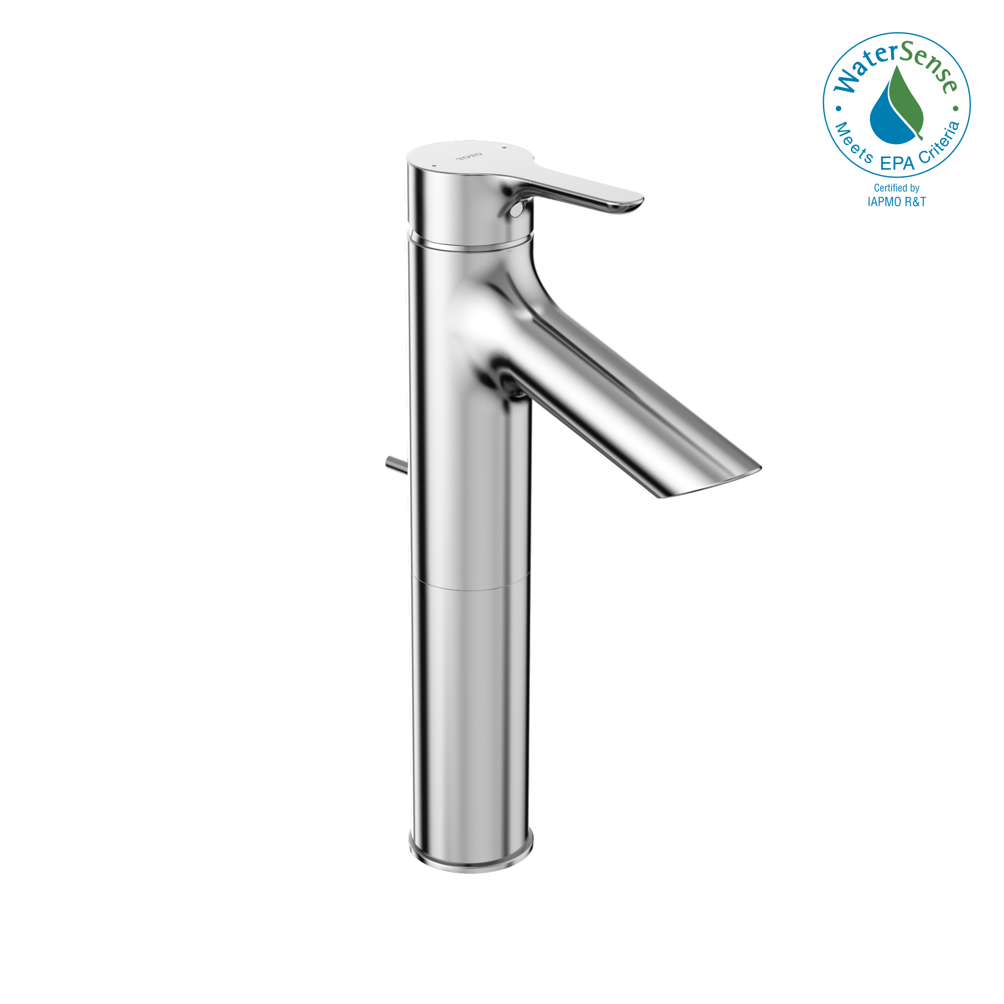 Toto LB 1.2 GPM Single Handle Semi-Vessel Bathroom Sink Faucet with COMFORT GLIDE Technology, Polished Chrome - TLS01304U#CP
