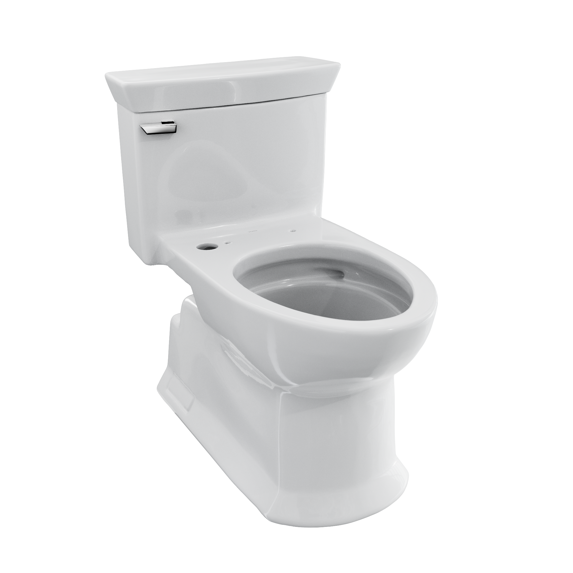 Toto Soiree One Piece Elongated Auto Flush Washlet+ Ready Universal Height Toilet with CEFIONTECT 1.28 GPF Less Seat in Cotton White