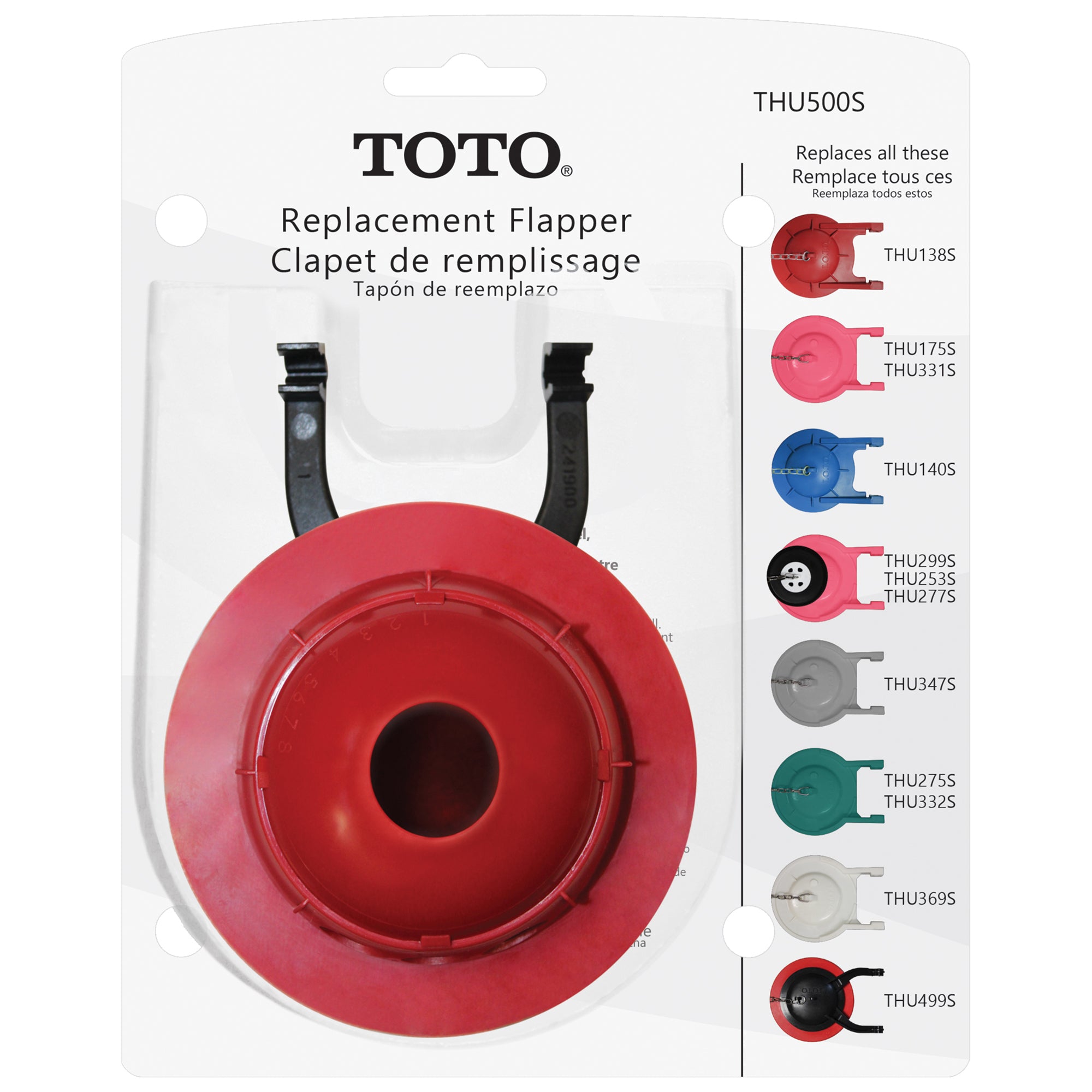 Toto THU500S Universal Flapper - 5 Pack