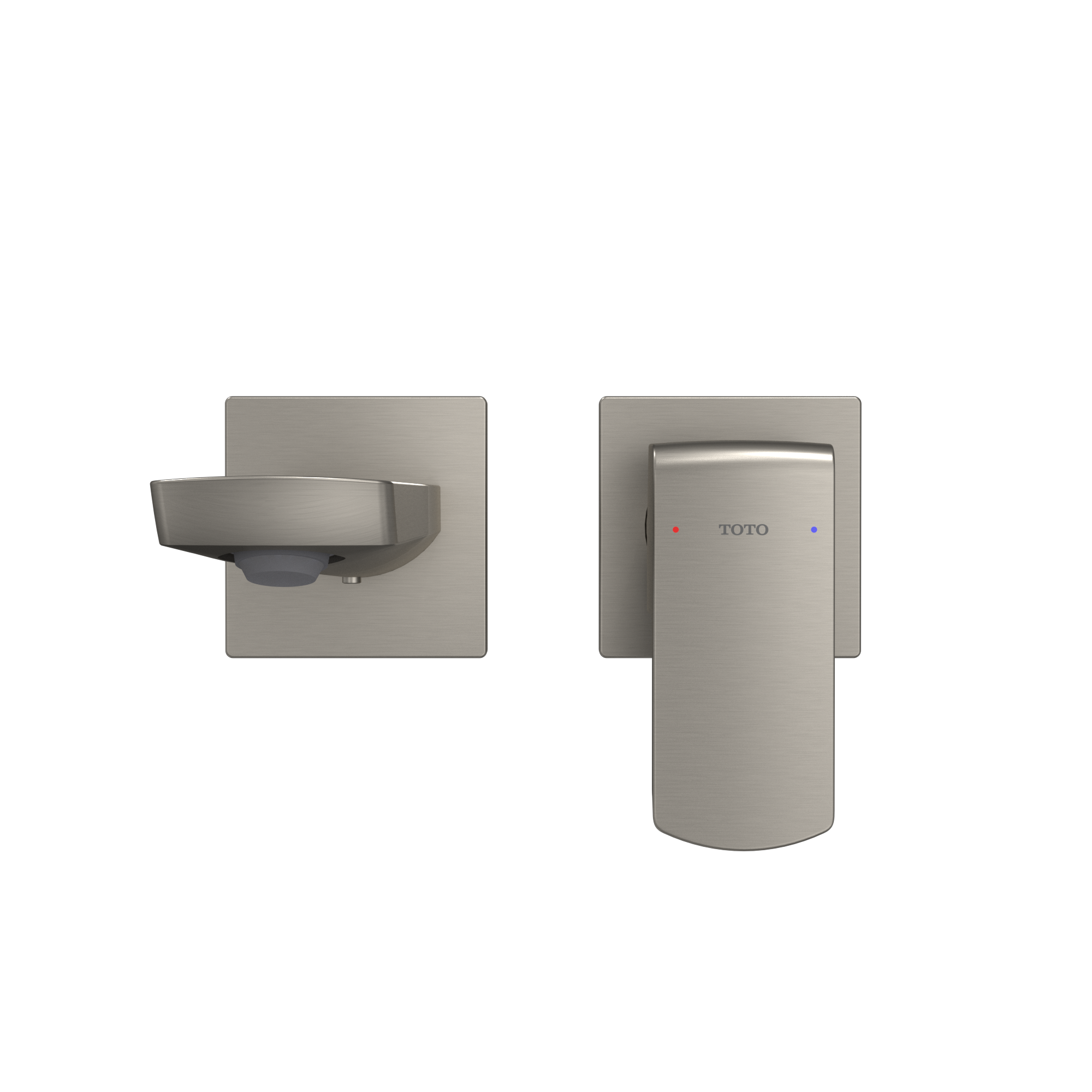 Toto GR 1.2 GPM Wall-Mount Single-Handle Bathroom Faucet with COMFORT GLIDE Technology, Brushed Nickel - TLG02311U#BN