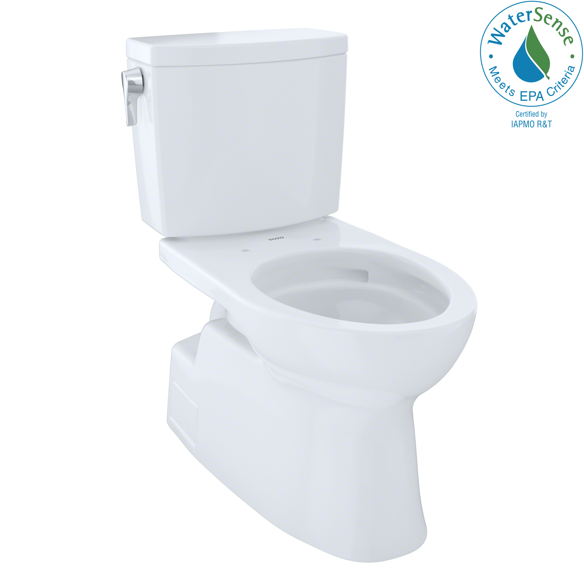 Toto Vespin II 1G Two Piece Elongated Universal Height Toilet with CEFIONTECT 1.0 GPF Less Seat in Cotton White