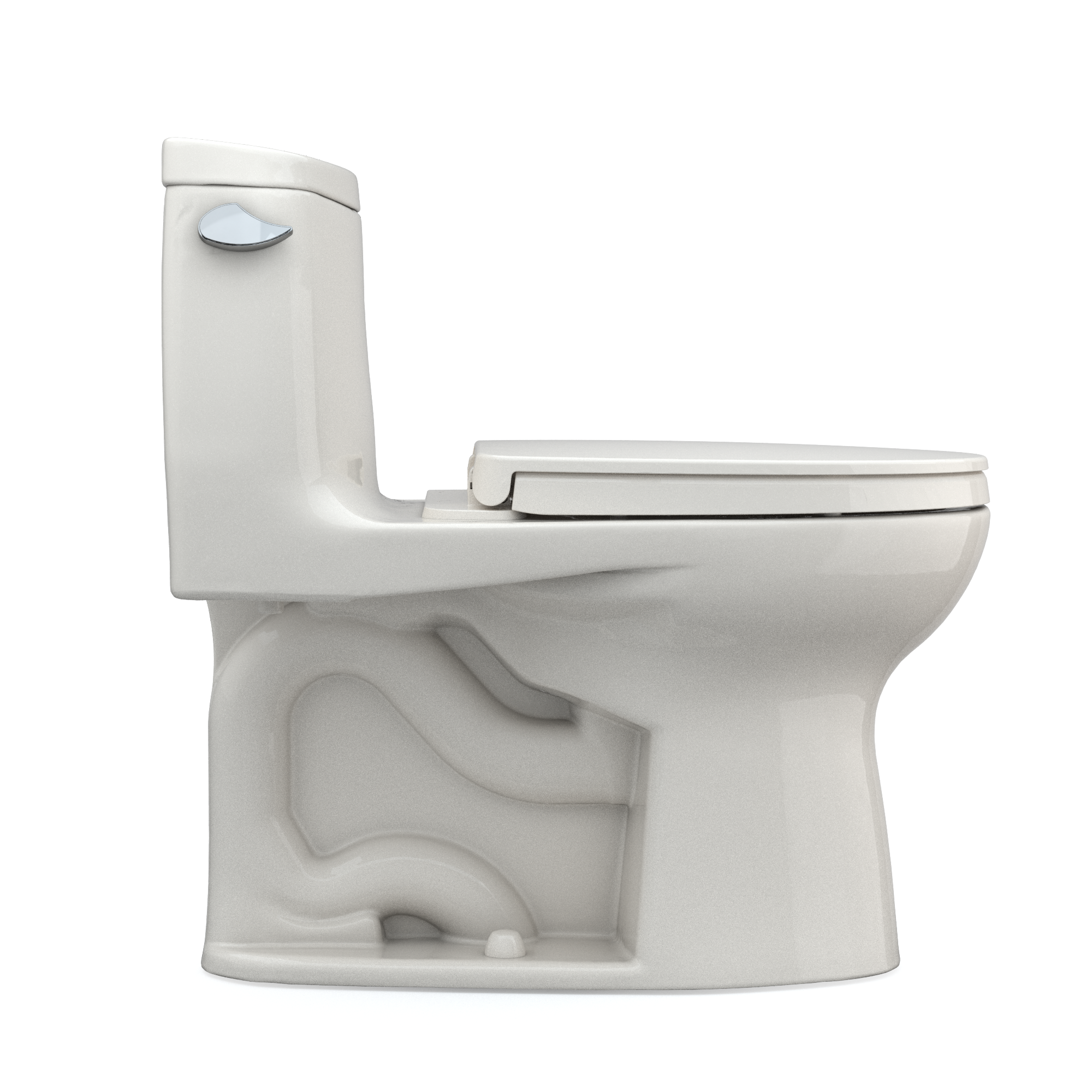 Toto UltraMax II One Piece Elongated Auto Flush Washlet+ Ready Universal Height Toilet with CEFIONTECT 1.28 GPF with SS124 SoftClose Seat in Sedona Beige