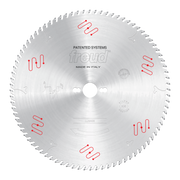 Freud LU5A08 330mm circular saw blade with carbide teeth and red mechanical clamping symbols around the perimeter.