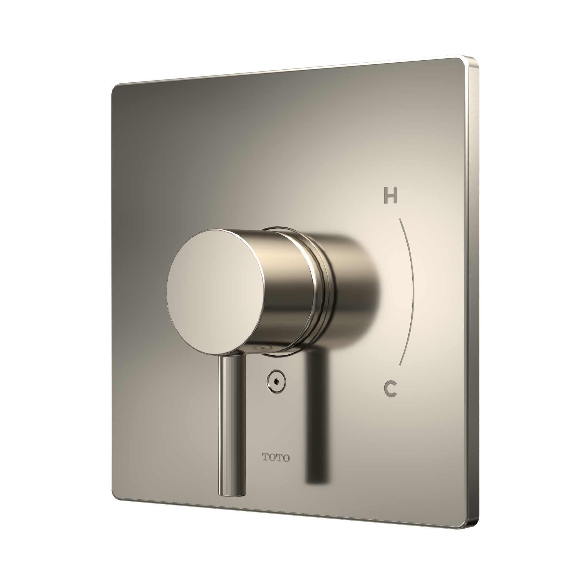 Toto Square Pressure Balance Valve Shower Trim, Polished Nickel - Tbv01801U#Pn