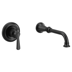 Moen Colinet One-Handle Non Diverter Wallmount Tub Filler in Matte Black - WTS44501BL