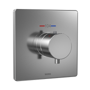 Toto Square Thermostatic Mixing Valve Shower Trim, Polished Chrome - TBV02401U#CP
