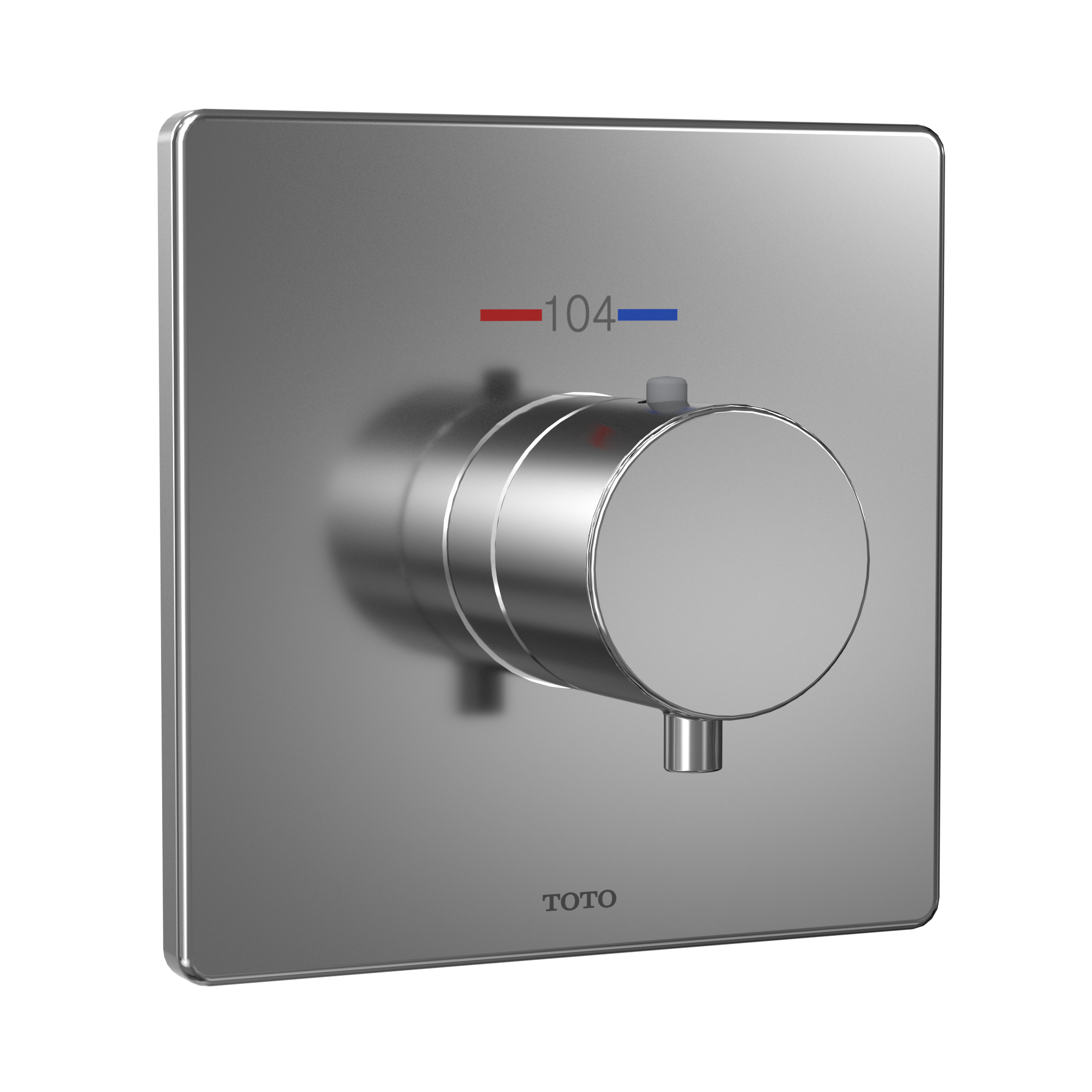 Toto Square Thermostatic Mixing Valve Shower Trim, Polished Chrome - TBV02401U#CP