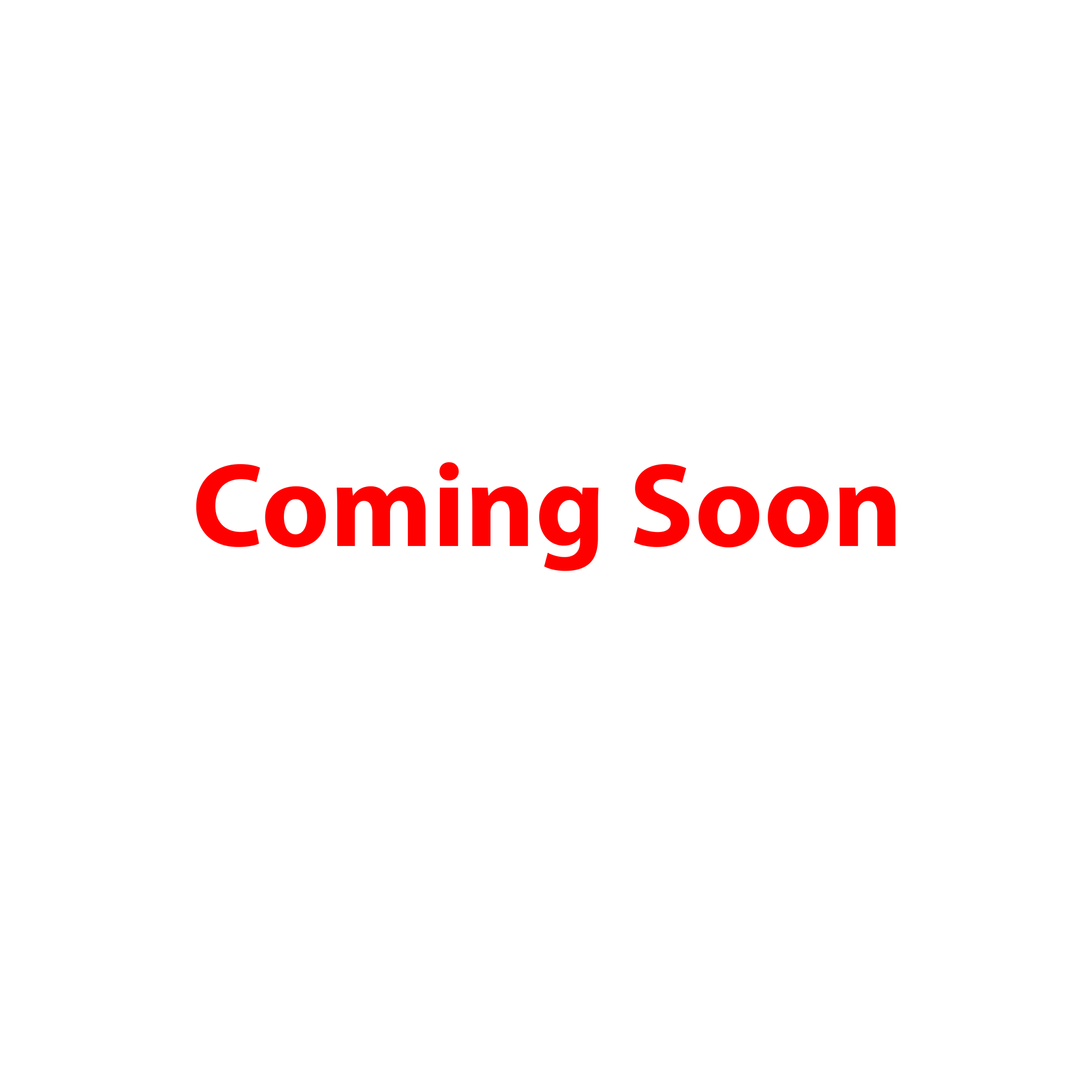 Unable to generate alt text; product image shows "Coming Soon" placeholder text only.
