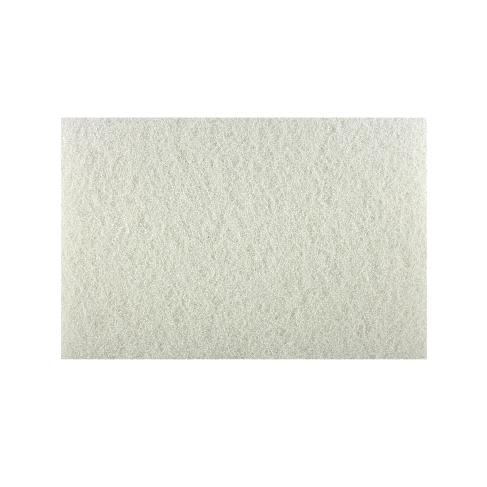 White non-woven rectangular buffer pad with textured surface.