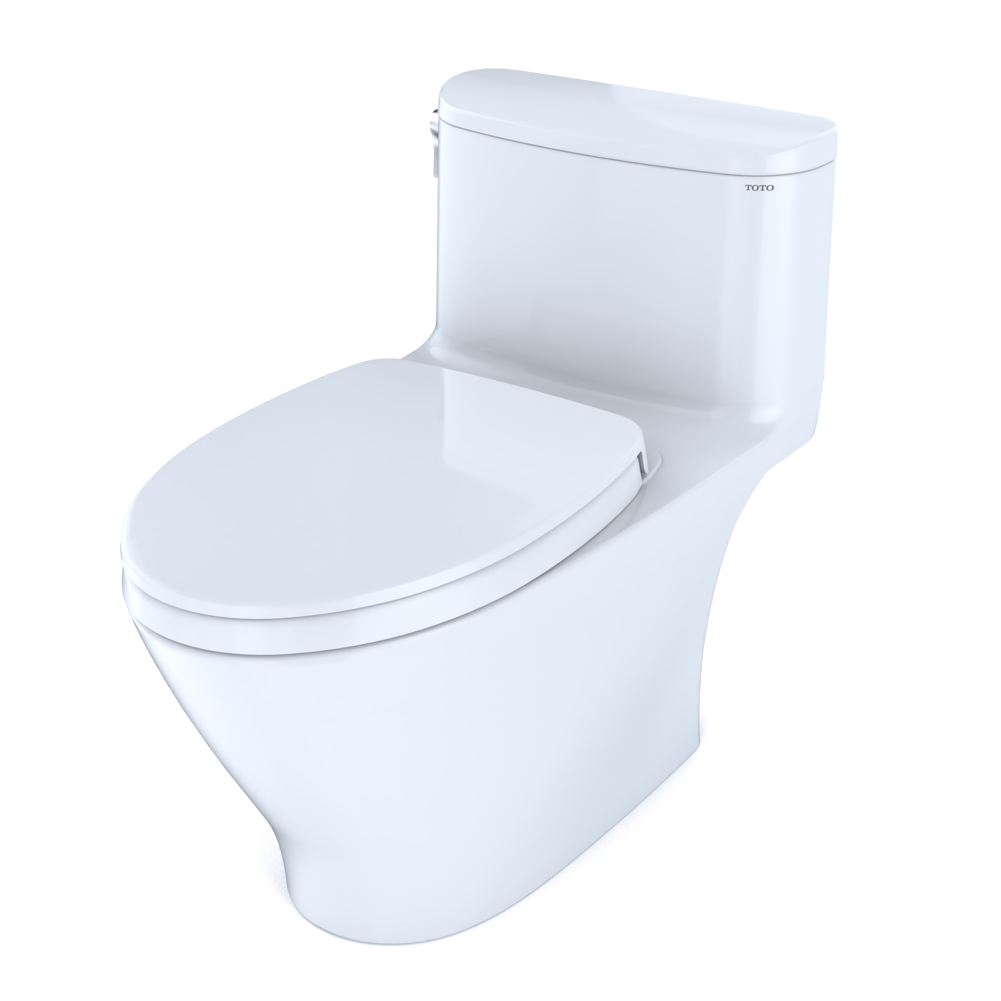 Toto Nexus 1G One Piece Elongated Auto Flush Washlet+ Ready Universal Height Toilet with CEFIONTECT 1.0 GPF with SS124 SoftClose Seat in Cotton White