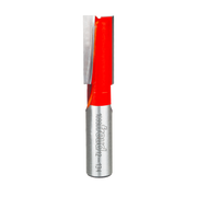 Freud straight router bit with red cutting head and silver steel shank marked "12-134".