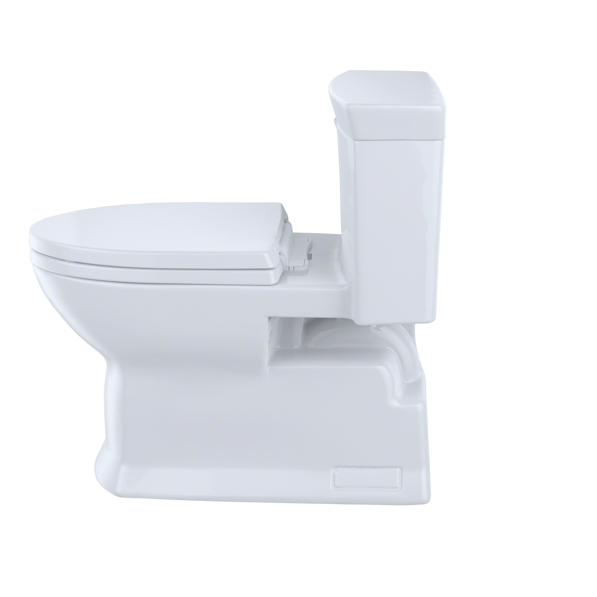 Toto Soiree One Piece Elongated Universal Height Toilet with CEFIONTECT 1.28 GPF with SS214 SoftClose Seat in Colonial White
