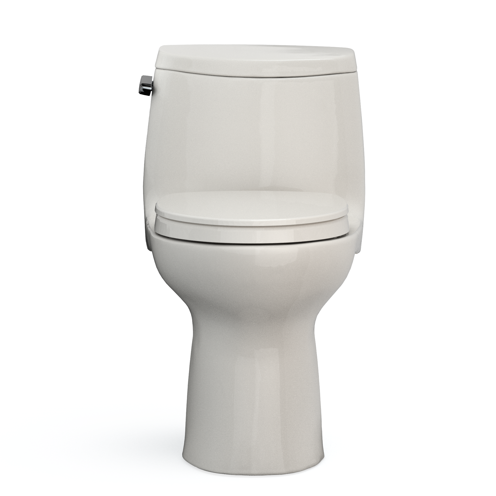 Toto UltraMax II One Piece Elongated Auto Flush Washlet+ Ready Universal Height Toilet with CEFIONTECT 1.28 GPF with SS124 SoftClose Seat in Sedona Beige