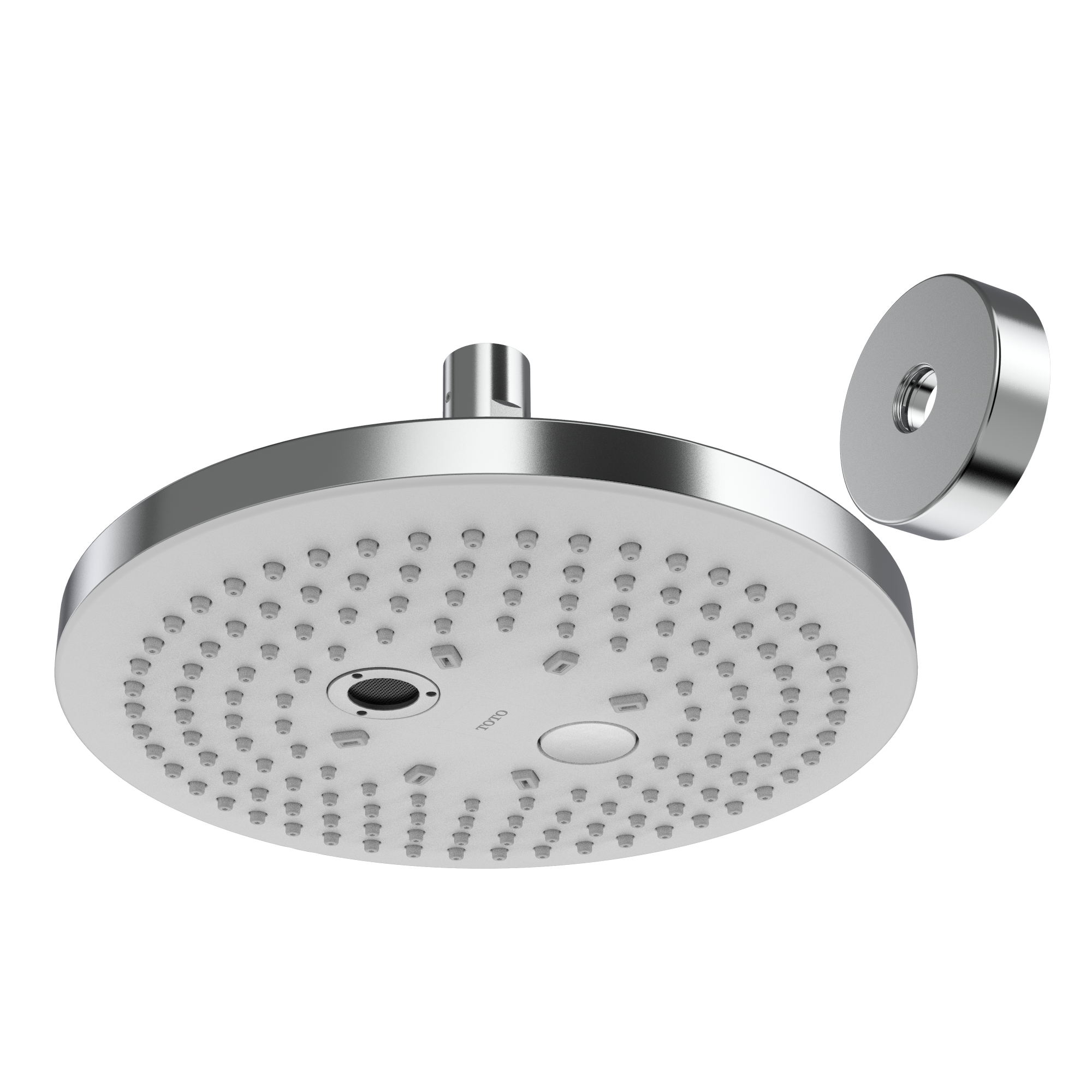Toto G Series Round Two Spray Modes 8.5 inch 1.75 GPM Shower Head with COMFORT WAVE and WARM SPA, Polished Chrome - TBW01004U4#CP
