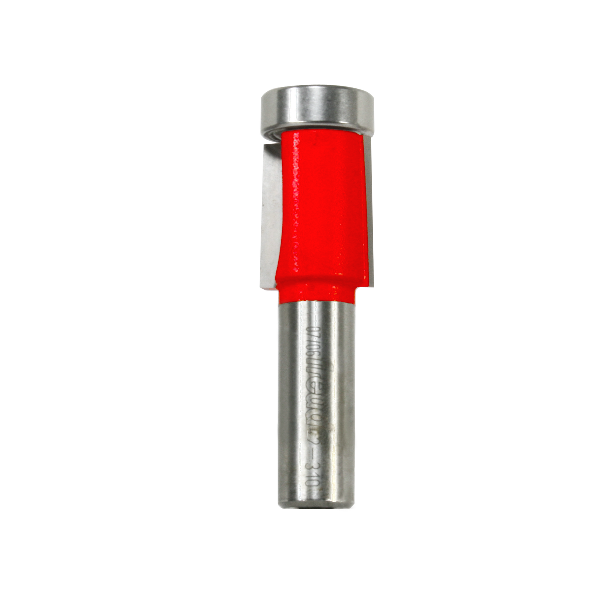 Freud flush trim router bit with 3/4" diameter red cutting head and metal shank.
