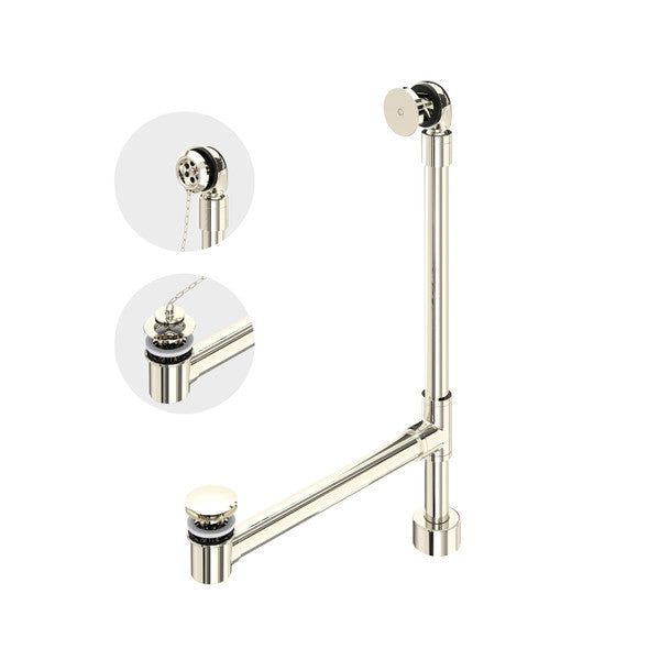 Victoria & Albert Victoria+Albert Freestanding Bathtub Drain For Above-Floor Installation Box in Polished Nickel - K-50-PN