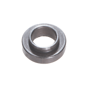Metal washer with central hole and rounded edges, silver-gray finish.
