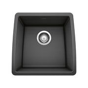 Blanco 440079 Performa Silgranit II Single Bowl: Anthracite Undermount Kitchen Sink