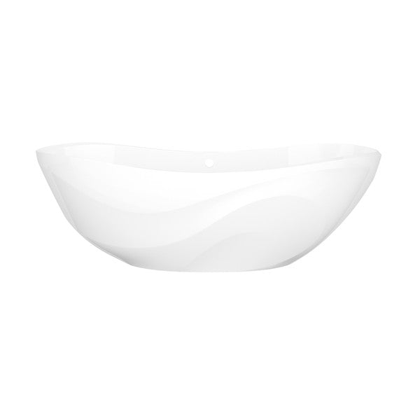 Victoria & Albert Seros 70" x 30" Freestanding Soaking Bathtub With Curved Rim in Standard White - SE2-N-SW-OF