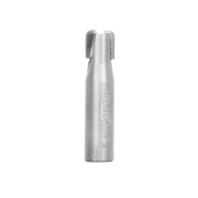 Silver metal router bit with rounded cutting edges at the top and Freud branding on the shaft.