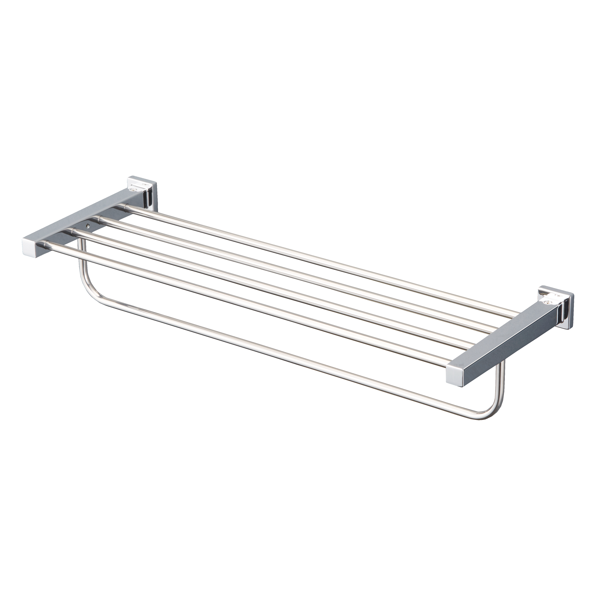Toto L Series Square Towel Shelf with Hanging Bar, Polished Chrome - YTS408BU#CP